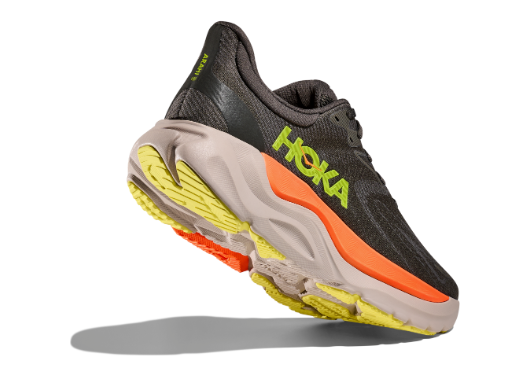 HOKA Men's Arahi 8 Stability Running Shoes - ASPHALT / GRAVEL