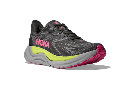 HOKA Women's Arahi 8 Stability Running Shoes - CHARCOAL GREY / GREY SKIES