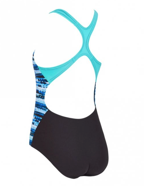 Zoggs Girls Rock Wave Cracker Rowleeback - Blue