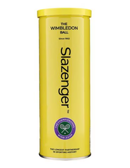 Slazenger Wimbledon Tennis Balls - 3 ball can