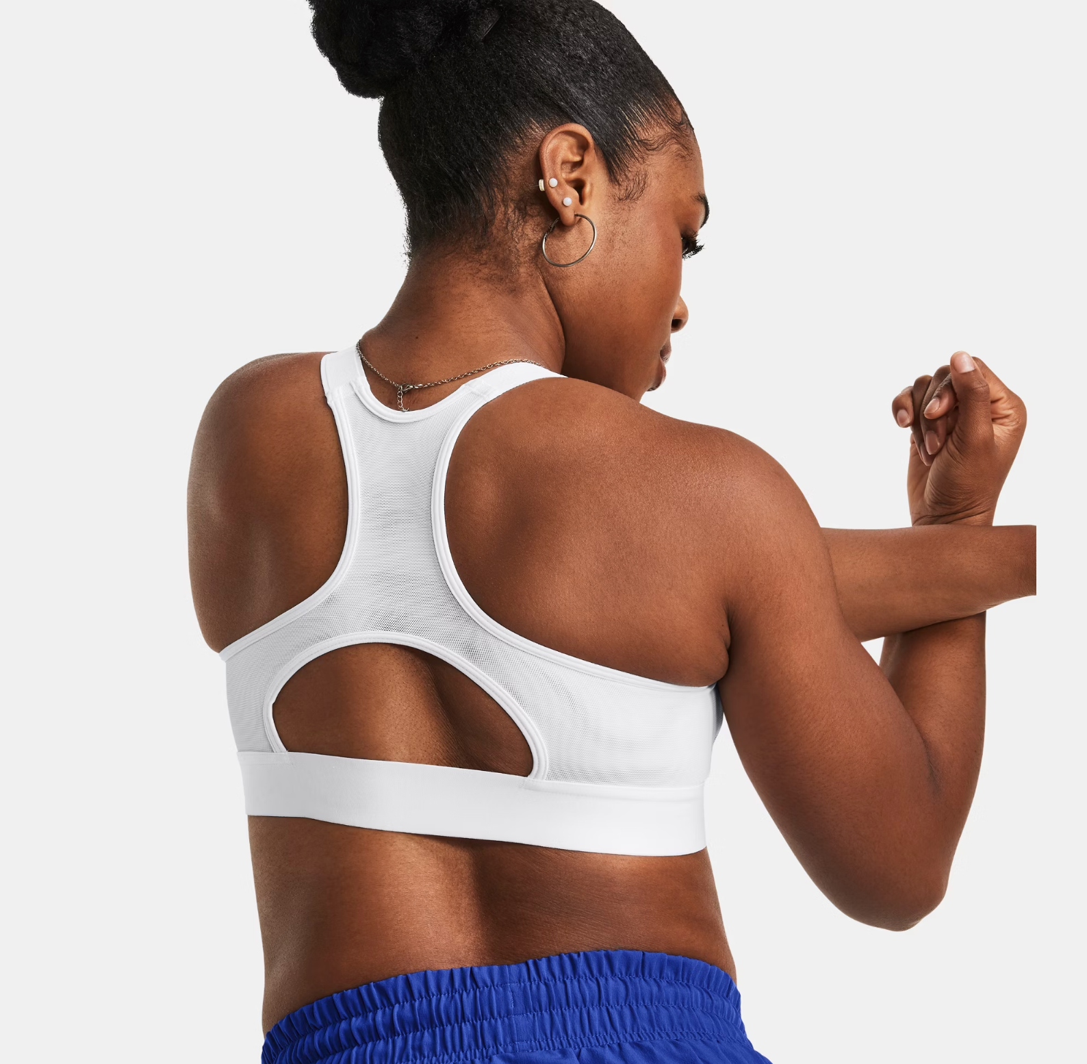 Under Armour Women's HeatGear Armour High Impact Sports Bra - White/Black (100)