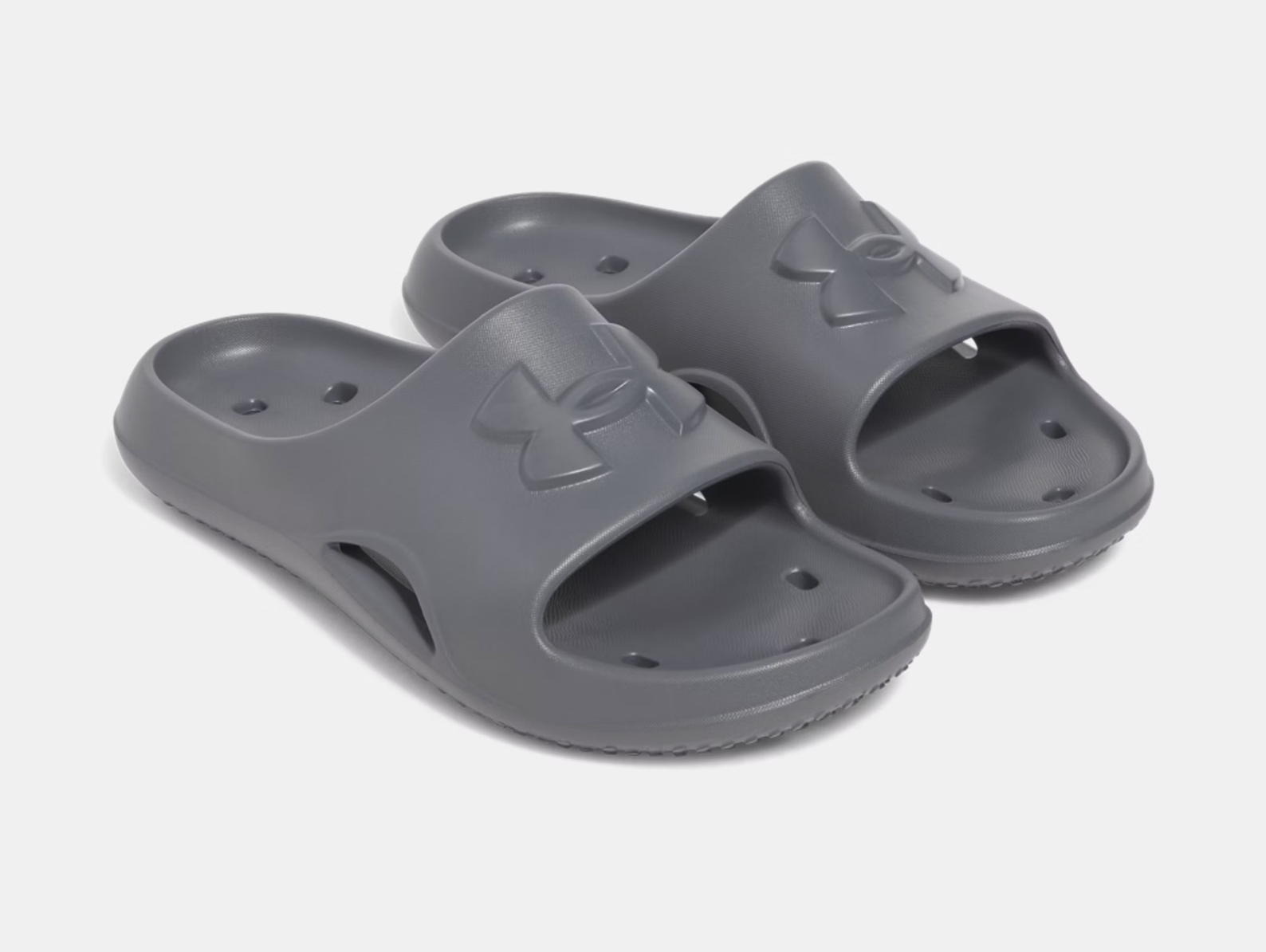 Under Armour Men's Locker V Slides Sandals - Castlerock / Anthracite - (025)