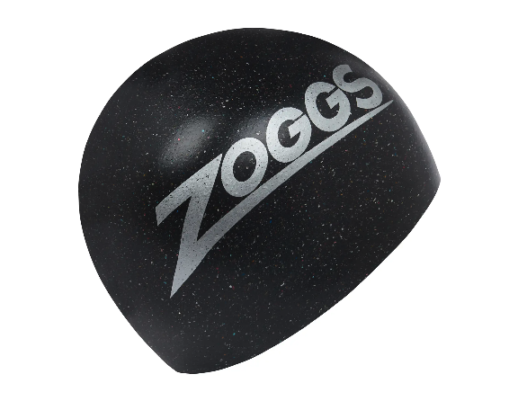 Zoggs Easy-Fit ECO Long Hair Silicone Swimming Cap - Black