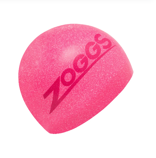 Zoggs Easy-Fit ECO Long Hair Silicone Swimming Cap - Pink