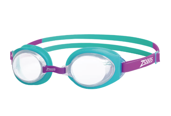 Zoggs Ripper Junior Swimming Goggles - Turquoise/Purple (6-14 years)