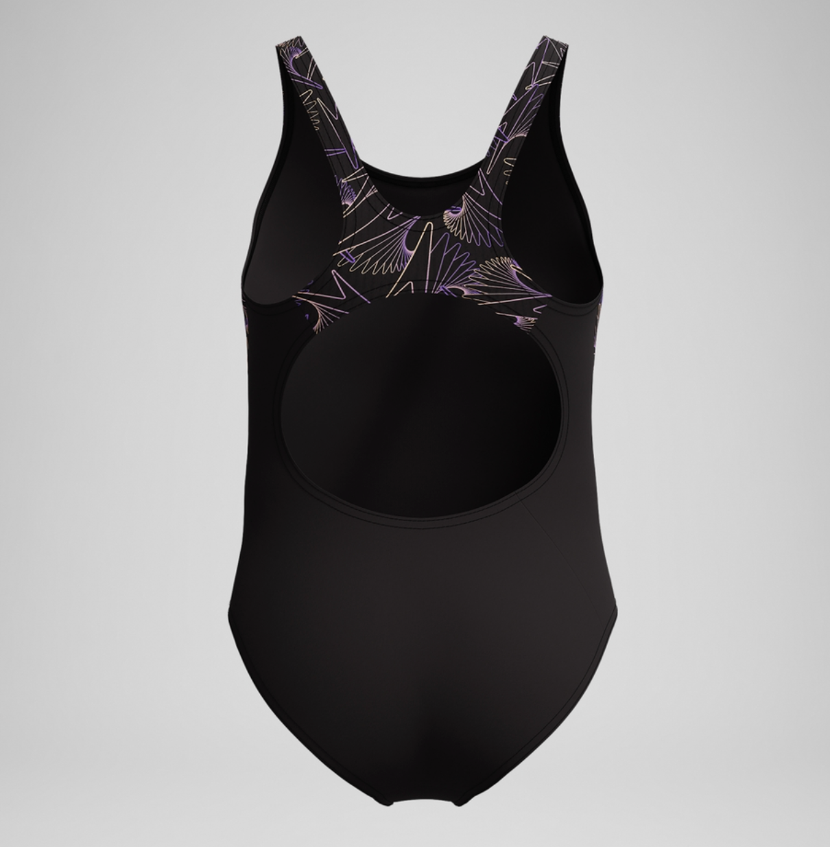 Speedo Girls HyperBoom Splice Muscleback Swimsuit - Black/Peach