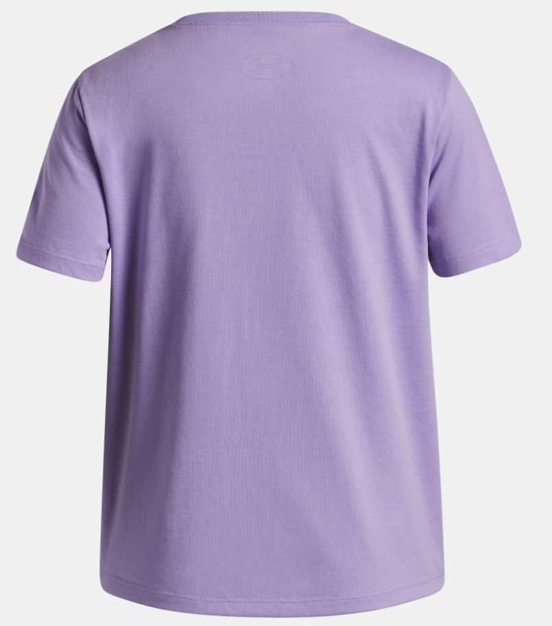 Under Armour Girls' Rival Shimmer Short Sleeve - Transparent / White - 538