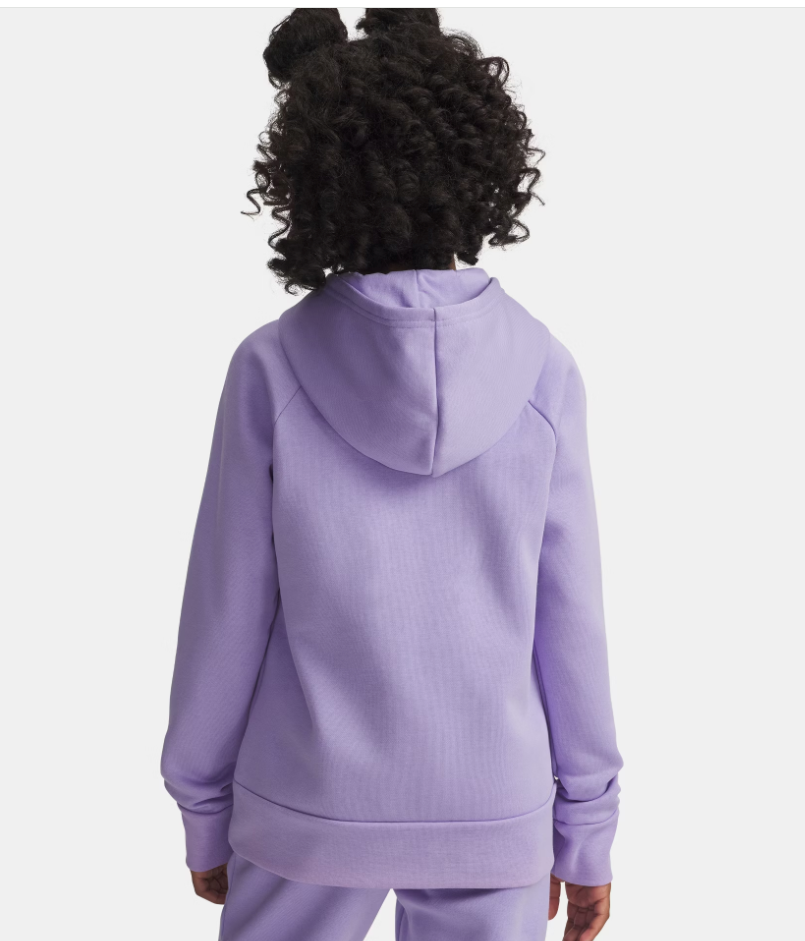 Under Armour Girl's Rival Fleece Shimmer Hoodie - Transparent / Iridescent (538)