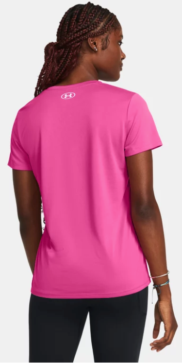Under Armour Women's Tech Short Sleeve Solid T-Shirt - Rebel Pink/Pink Elixir (652)