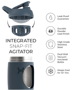 PROMiXX Pursuit Stainless Steel Shaker Bottle - 550ml