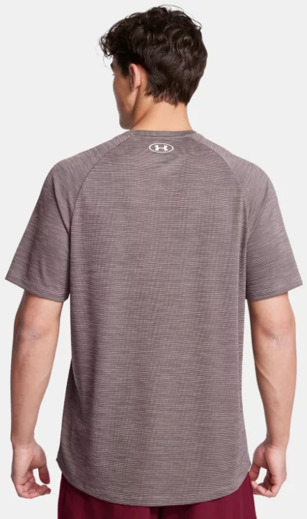 Under Armour Men's Textured Short Sleeve T-Shirt - Tetra Gray (015)
