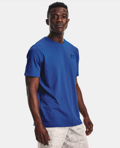 Under Armour Men's Sportstyle Left Chest Short Sleeve T-Shirt - Tech Blue