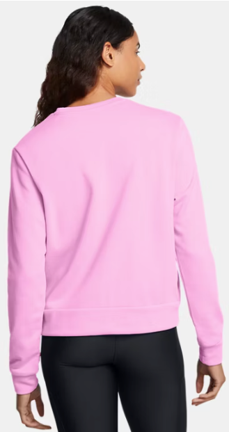 Under Armour Women's Rival Terry Crew - Stellar Pink/ White (638)