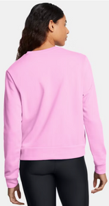 Under Armour Women's Rival Terry Crew - Stellar Pink/ White (638)