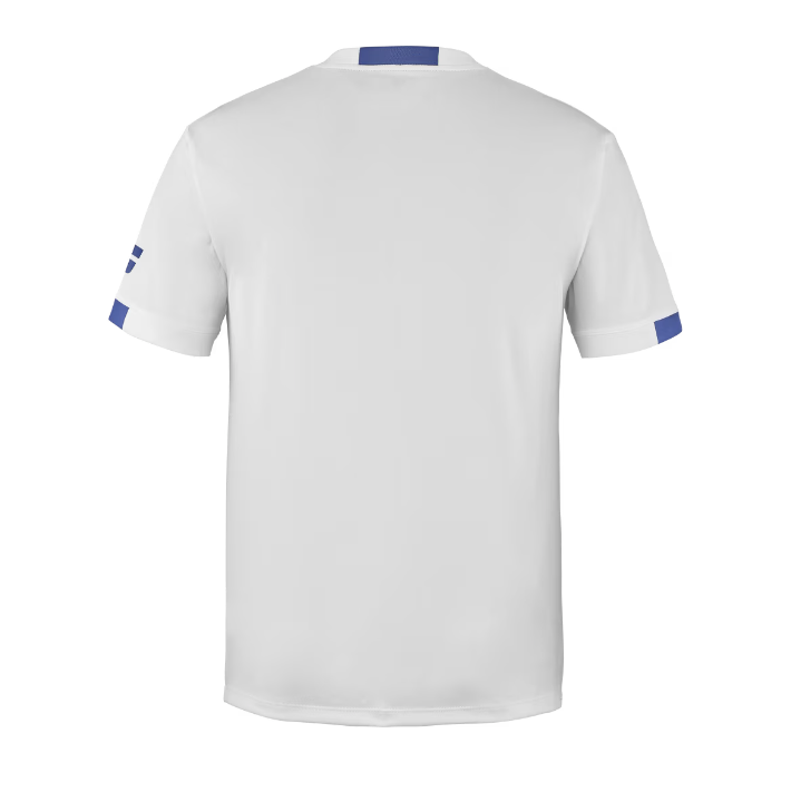 Babolat Boys Play Crew Neck Tee -  White/Blue