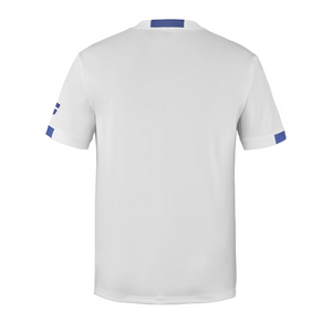 Babolat Boys Play Crew Neck Tee -  White/Blue