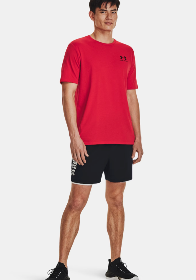 Under Armour Men's Sportstyle Left Chest Short Sleeve T-Shirt - Red