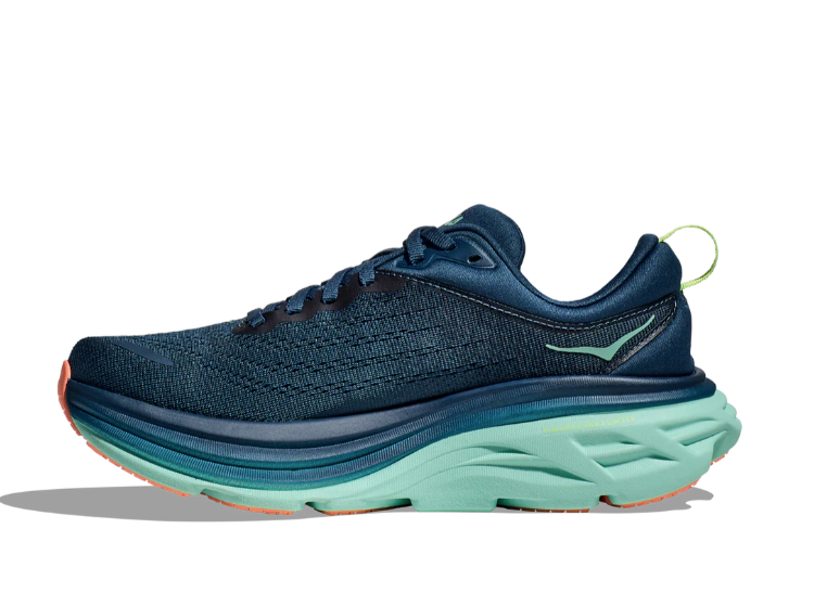 HOKA Women's Bondi 8 Running Shoes - MIDNIGHT/SEAFOAM - NEUTRAL