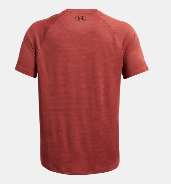 Under Armour Men's Textured Short Sleeve T-Shirt - Earthen Orange/Black (840)