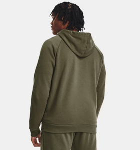 Under Armour Men's Rival Fleece Full-Zip Hoodie - Marine OD Green/White