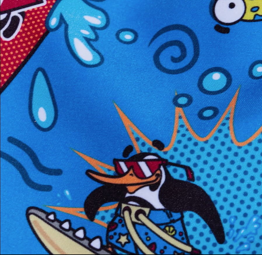 Speedo Infant Boys Learn to Swim Shorts - Blue/Yellow Print