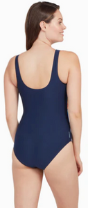 Zoggs Women's Biarritz Scoopback Swimsuit - Navy