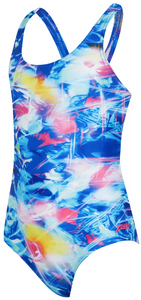 Zoggs Girls Flashlight Rowleeback Swimsuit