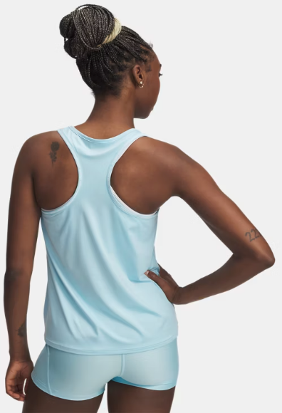 Under Armour Women's Knockout Tank - Stream/ White (494)