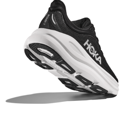 HOKA Women's Bondi 9 Running Shoes - Black/White