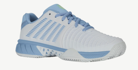 K-Swiss Women's Express Light 3 Tennis Shoes - White/ Dutch Canal/ Paradise Green