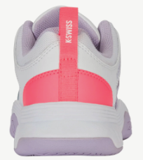 K-Swiss Women's Court Express HB - White/ Orchid Petal/ Neon Blaze