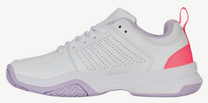 K-Swiss Women's Court Express HB - White/ Orchid Petal/ Neon Blaze