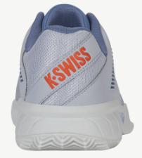 K-Swiss Men's Express Light 3 Clay Tennis Shoes -  Arctic Ice/ Infinity/ Scarlet Ibis