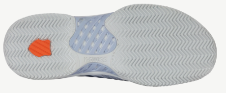 K-Swiss Men's Express Light 3 Clay Tennis Shoes -  Arctic Ice/ Infinity/ Scarlet Ibis