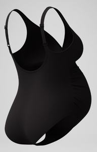 Speedo Women's V Neck Maternity U-Back Swimsuit Black