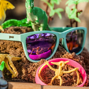 goodr OG Sunglasses - Electric Dinotopia Carnival