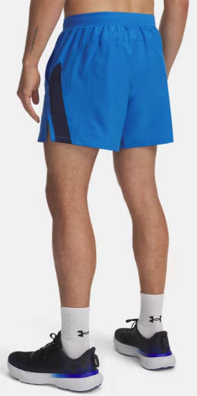 Under Armour Men's Launch 5" Shorts- Blue Atlantis / Washed Navy - 402