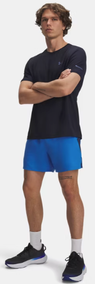Under Armour Men's Launch 5" Shorts- Blue Atlantis / Washed Navy - 402