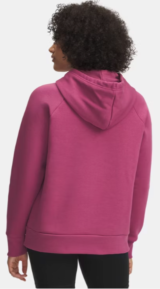 Under Armour Women's Rival Fleece Shimmer Hoody - Fuchsia Dusk/Iridescent  (659)