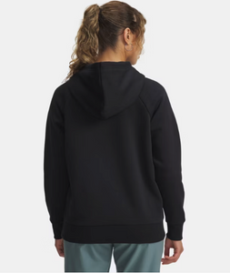 Under Armour Women's Rival Fleece Shimmer Hoody - Black/Iridescent  (007)