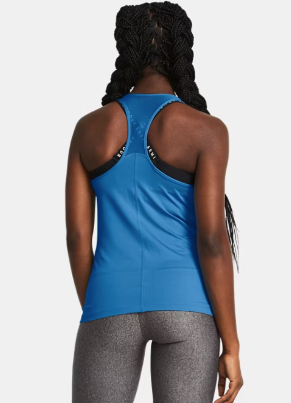 Under Armour Women's Mesh Racer Tank - Black/ White (002) (Copy)