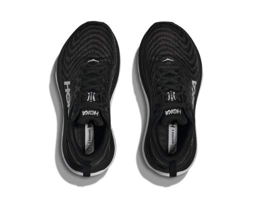 HOKA Men's Gaviota 5 Running Shoes - BLACK / WHITE