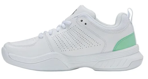K-Swiss Women's Court Express 2 Carpet - White/ Neon Mint/ Black