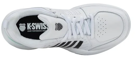 K-Swiss Women's Court Express 2 Carpet - White/ Neon Mint/ Black
