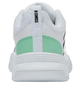 K-Swiss Women's Court Express 2 Carpet - White/ Neon Mint/ Black