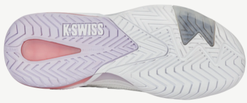 K-Swiss Women's Ultra Shot 4 Tennis Shoes - White/ Orchid Petals/ Neon Blaze