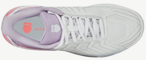 K-Swiss Women's Ultra Shot 4 Tennis Shoes - White/ Orchid Petals/ Neon Blaze