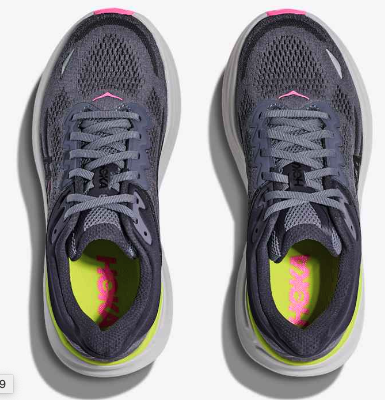 HOKA Women's Bondi 9 Running Shoes - Charcoal Grey/ Grey Skies