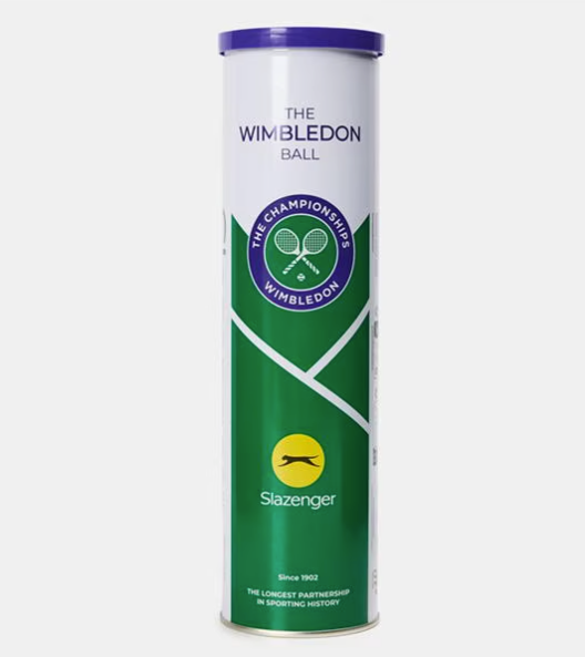 Slazenger Wimbledon Tennis Balls - 4 ball can