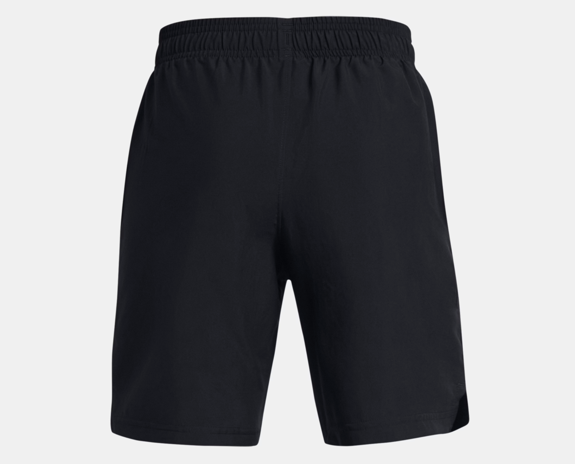 Under Armour Boys' Woven Wordmark Shorts - Black/White (001)